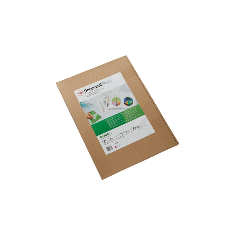 GBC Carteras Plastificacion Autoadhesivas A2 2x125 Micras Brillo (50)