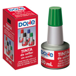 Dohe Tinta para Tampones y Sellos 30ml Verde Color Verde