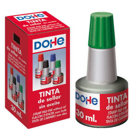 Dohe Tinta para Tampones y Sellos 30ml Verde Color Verde
