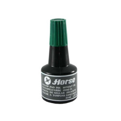 Horse Bote de Tinta para Tampon 30ml Verde Sin Aceite - Color Verde