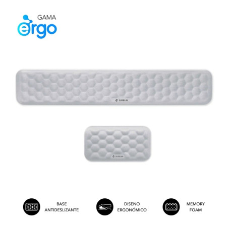 Subblim Pack Ergo Airpadding Reposamuñecas para Teclado y Raton 04E011