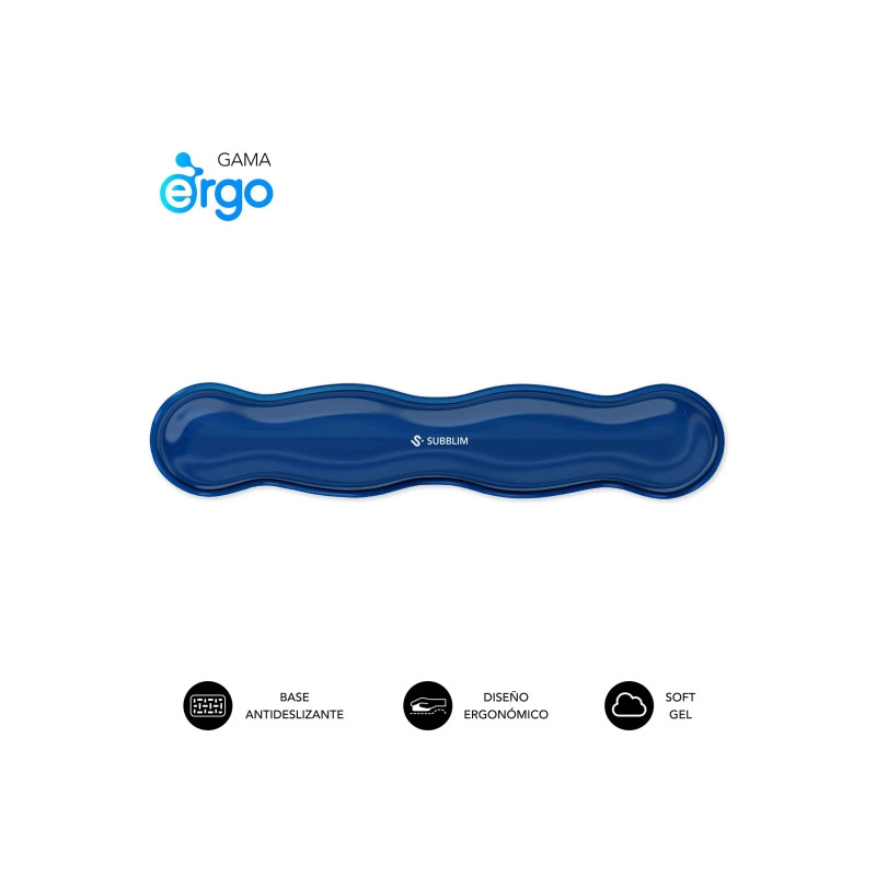 Subblim Ergo Crystal Flex Reposamuñecas para Teclado 04E080