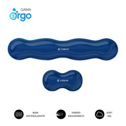 Subblim Pack Ergo Crystal Flex Reposamuñecas para Teclado y Raton 04E060