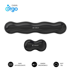 Subblim Pack Ergo Crystal Flex Reposamuñecas para Teclado y Raton 04E061