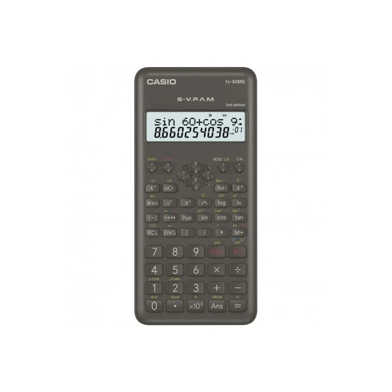 Casio Calculadora Cientifica FX-82MS 2ª Ed.- Pantalla LCD de 2 Lineas