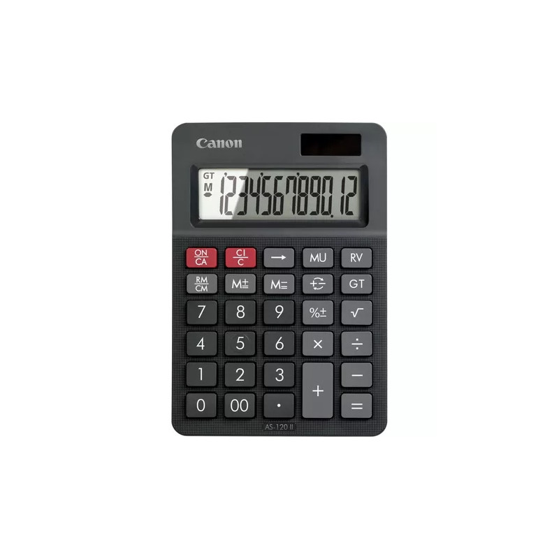 CANON AS-120 II Calculadora de Sobremesa con Pantalla LCD de 12 Digitos