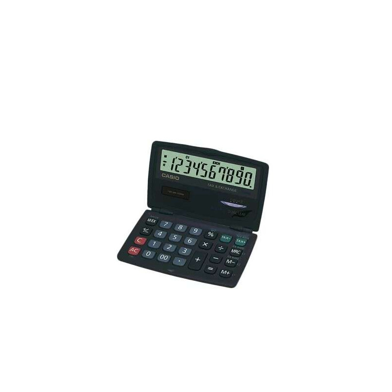 Casio SL-210TE Calculadora de Bolsillo 10 Digitos Tipo Plegable