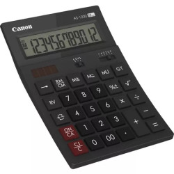 CANON AS-1200 Calculadora de Sobremesa con Pantalla LCD de 12 Digitos