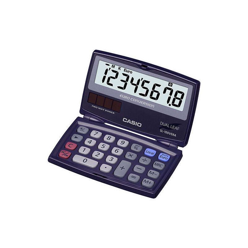Casio SL-100VERA Calculadora de Bolsillo Tipo Concha