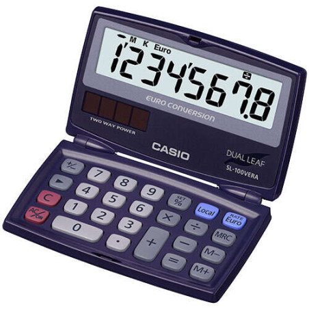 Casio SL-100VERA Calculadora de Bolsillo Tipo Concha
