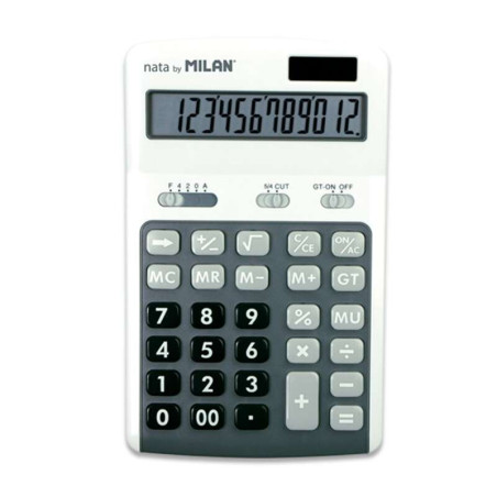 Milan Calculadoras de 12 Digitos Blanco