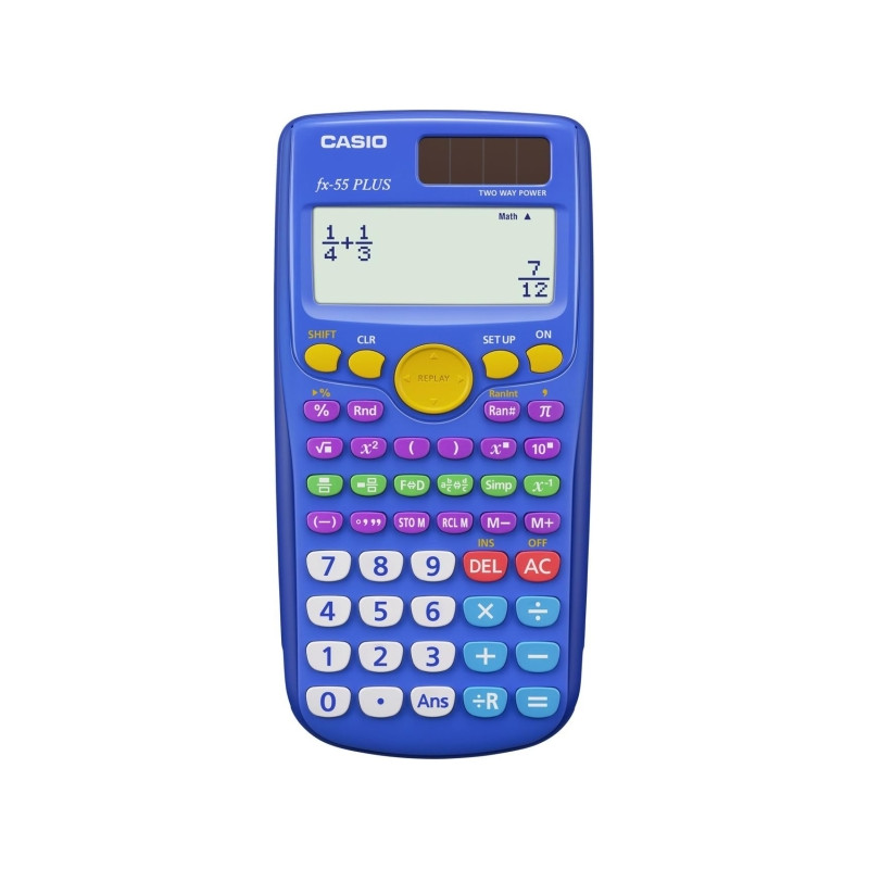 Casio FX-55 Plus Calculadora Cientifica Pantalla LCD 12 Digitos