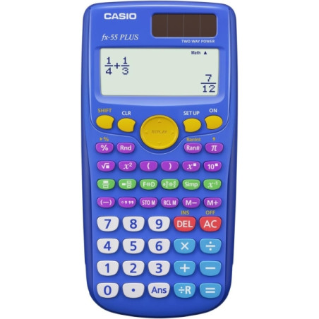 Casio FX-55 Plus Calculadora Cientifica Pantalla LCD 12 Digitos