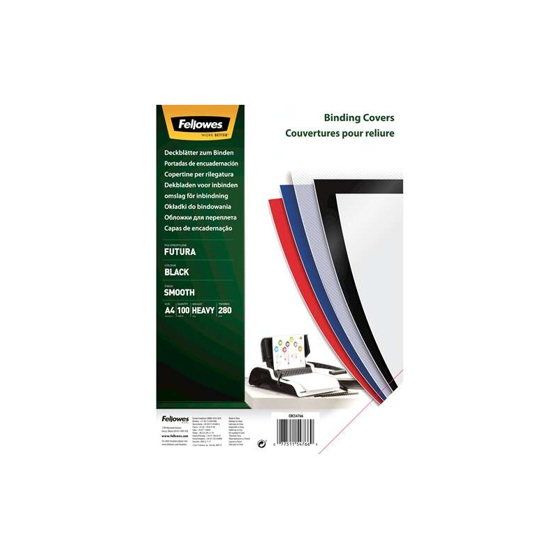 Fellowes Pack de 100 Portadas de Polipropileno A4