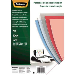 Fellowes Pack de 100 Portadas para Encuadernar de PVC A4
