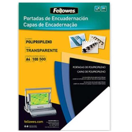 Fellowes Pack de 100 Portadas de Polipropileno A4