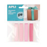 Apli Pack de 4 Cintas de Tela Rosa