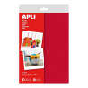Apli Pack de 10 Hojas de Fieltro A4 Rojo