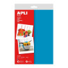 Apli Pack de 10 Hojas de Fieltro A4 Azul
