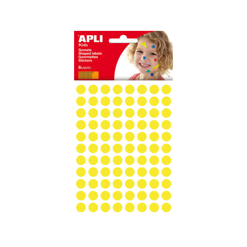 Apli Pack de 528 Gomets Redondos Ø 10.5mm