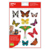Apli Gomets Tematicos Realistas Mariposas