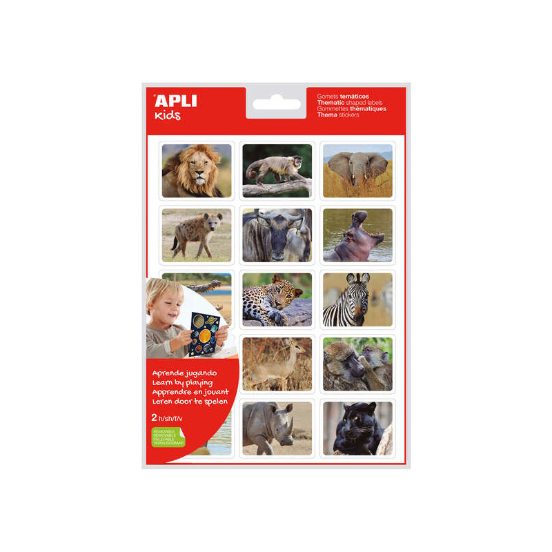 Apli Gomets Realistas Animales en su Habitat