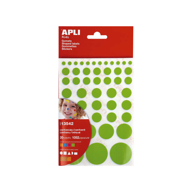 Apli Gomets Adhesivo Permanente