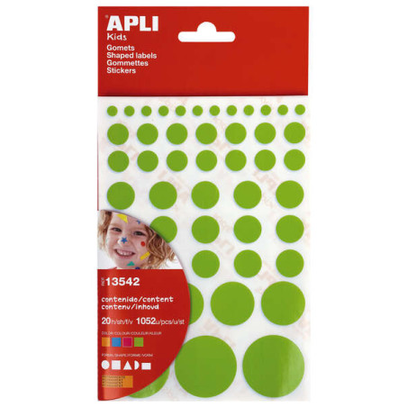 Apli Gomets Adhesivo Permanente