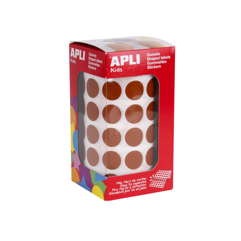 Apli Rollo con 2.832 Gomets Redondos Ø 15mm