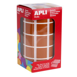 Apli Rollo con 1.770 Gomets Cuadrados 20x20mm