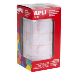 Apli Rollo con 1.770 Gomets Cuadrados 20x20mm