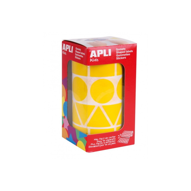 Apli Rollo con 1.357 Gomets con Formas Surtidas