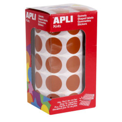 Apli Rollo de 1.770 Gomets Redondos Ø 20mm