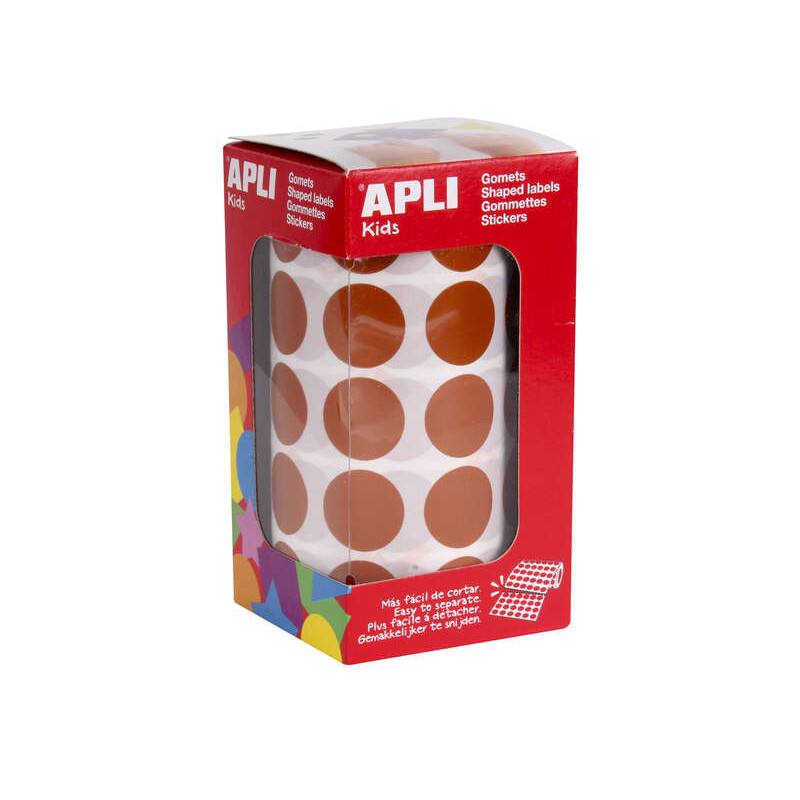 Apli Rollo de 1.770 Gomets Redondos Ø 20mm