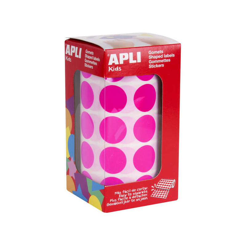 Apli Gomets Redondos Fucsia Ø 20mm