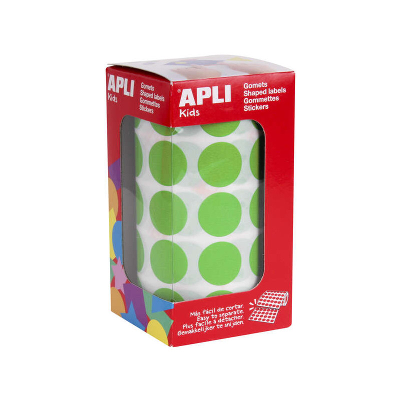 Apli Pack de 1.770 Gomets Redondos Ø 20mm