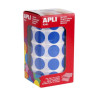 Apli Rollo de 1770 Gomets Redondos Azules