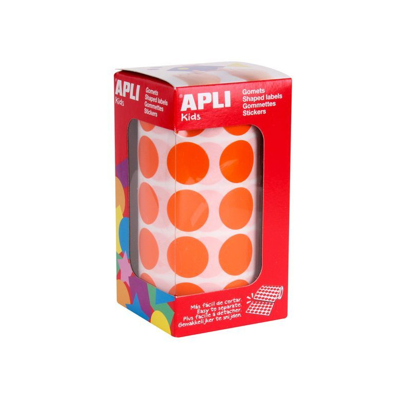 Apli Rollo de 1.770 Gomets Redondos Ø 20mm