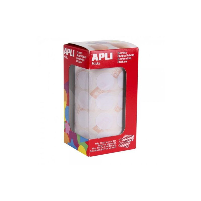 Apli Rollo de 1.770 Gomets Redondos Ø 20mm