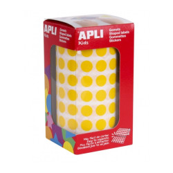 Apli Rollo de 5.192 Gomets Redondos Adhesivo Permanente