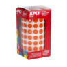 Apli Rollo de 5192 Gomets Redondos Naranjas