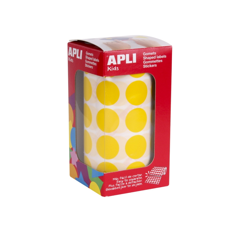 Apli Rollo de 1.770 Gomets Redondos Ø 20mm