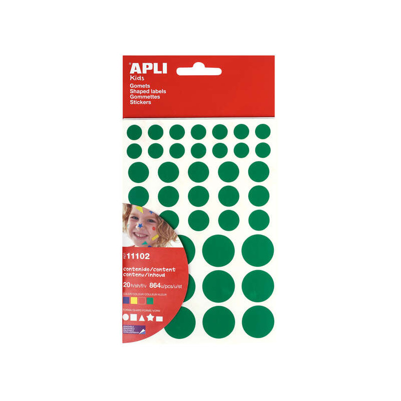 Apli Gomets Adhesivo Removible