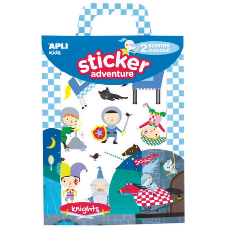 Apli Juego de Pegatinas de Papel Tematica Caballeros (2u.)