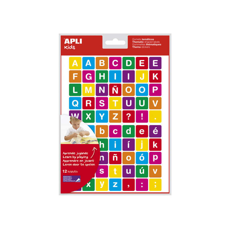 Apli Gomets Tematicos Letras (5u.)