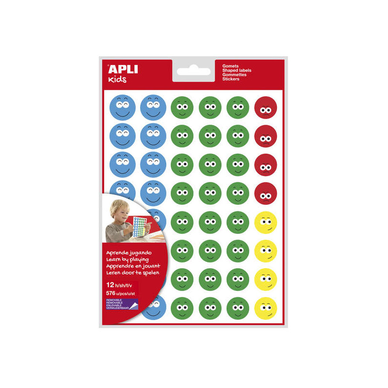 Apli Gomets Cara Feliz Ii (5u.)