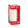 Apli Gomets Redondos Holograficos Plata