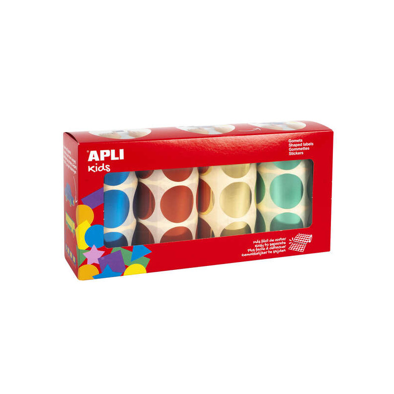 Apli Pack de 2.256 Gomets Redondos Ø 33mm