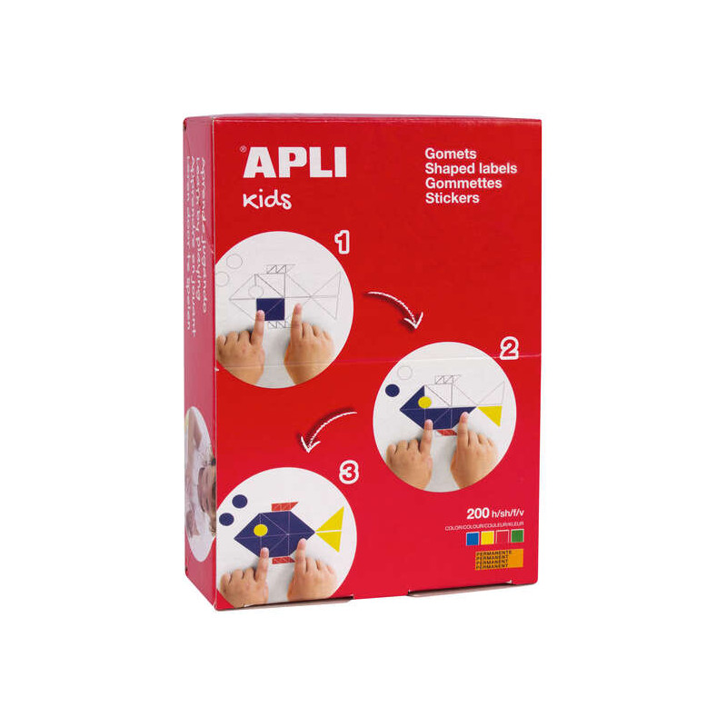 Apli Caja de 7.000 Gomets Forma de Estrella