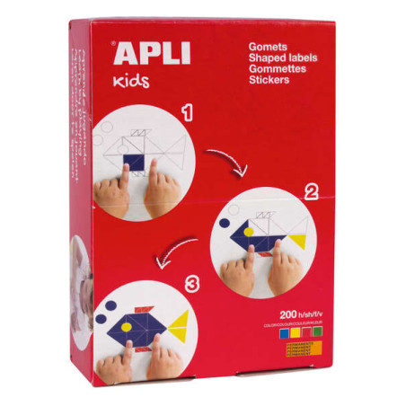 Apli Caja de 7.000 Gomets Forma de Estrella